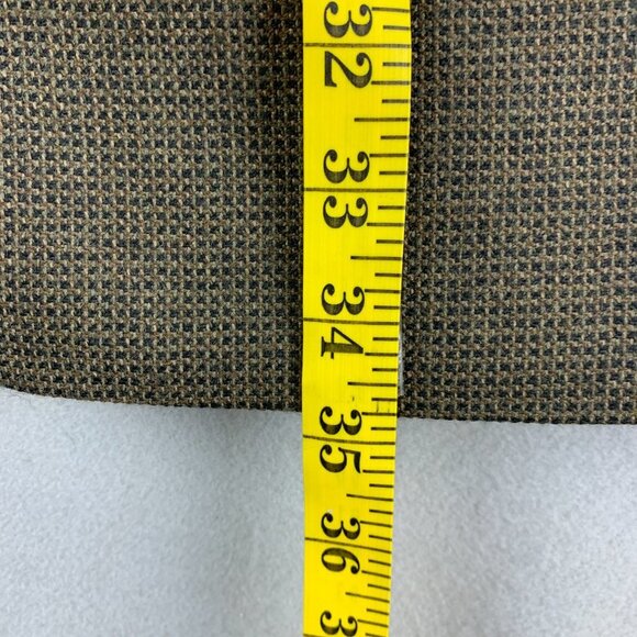 Fenzia Sport Coat Mens 44 Long Lambs Wool 3 Button Closure Blazer Checkered - Picture 9 of 16